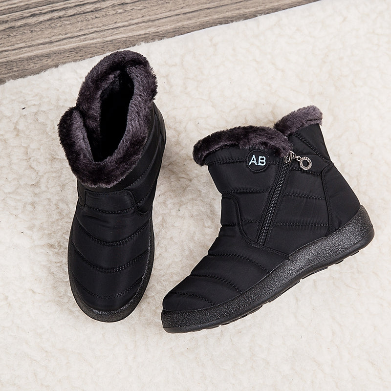 Women's Warm Zipper Ankle Snow Boots