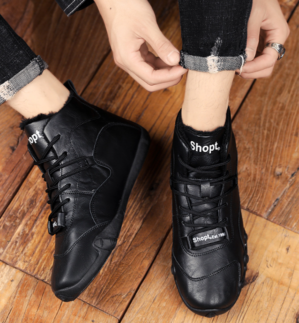 Tiosebon Men's Fashion Casual Boots-Black