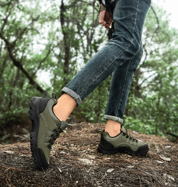 Tiosebon Men's Outdoor Hiking  Shoes-Green