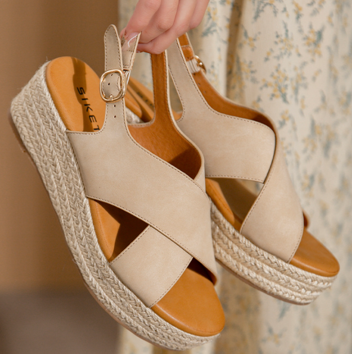 Tiosebon Fashion Flatform Wedge Casual Sandal