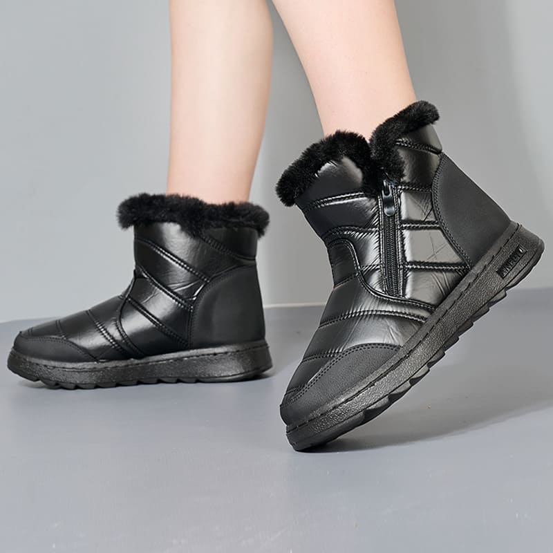 Tiosebon Multifunctional Thickened Snow Boots-Black