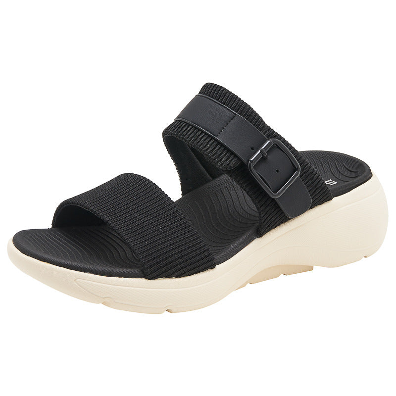 Tiosebon Lightweight Non-slip Sports Sandals-Black