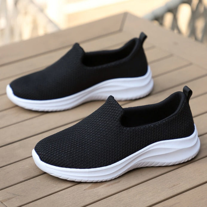 Tiosebon Travel Comfort Walking Shoes-Black