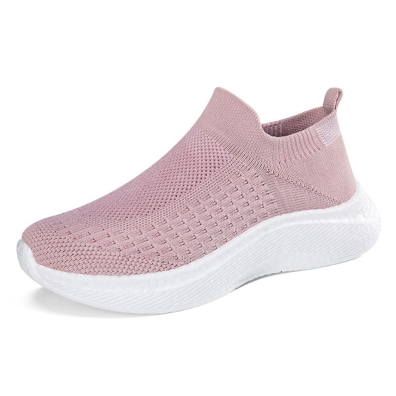Tisoebon Unisex Running Walking Shoes-Pink