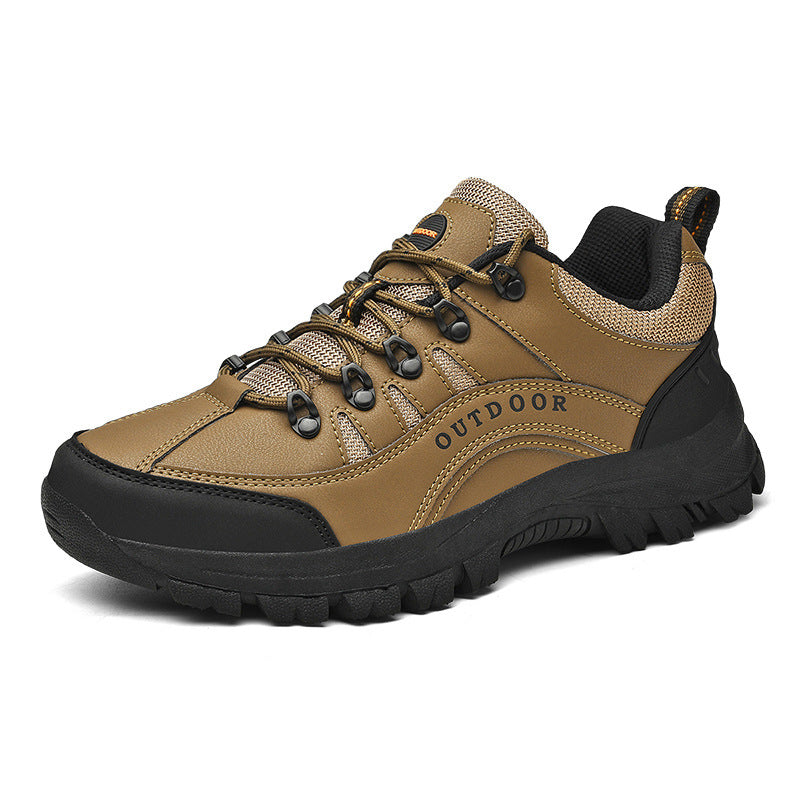 Tiosebon Men's Outdoor Hiking  Shoes-Brown