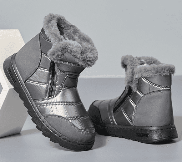 Tiosebon Multifunctional Thickened Snow Boots-Gray