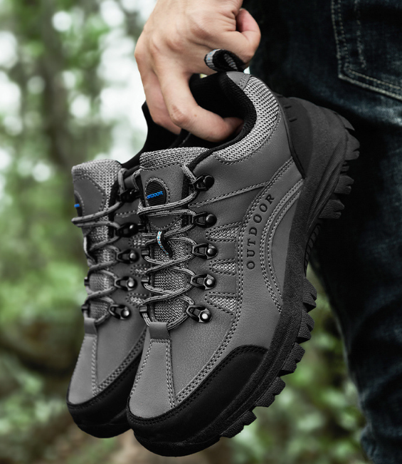 Tiosebon Men's Outdoor Hiking  Shoes-Gray