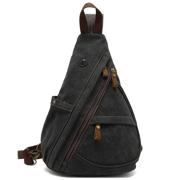 Men Canvas Chest Bag Large Capacity Multifunctional Backpacks