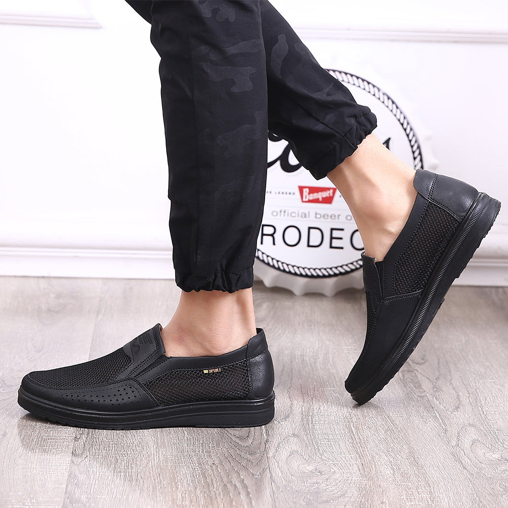 Men's Hand Stitching Mesh Loafers