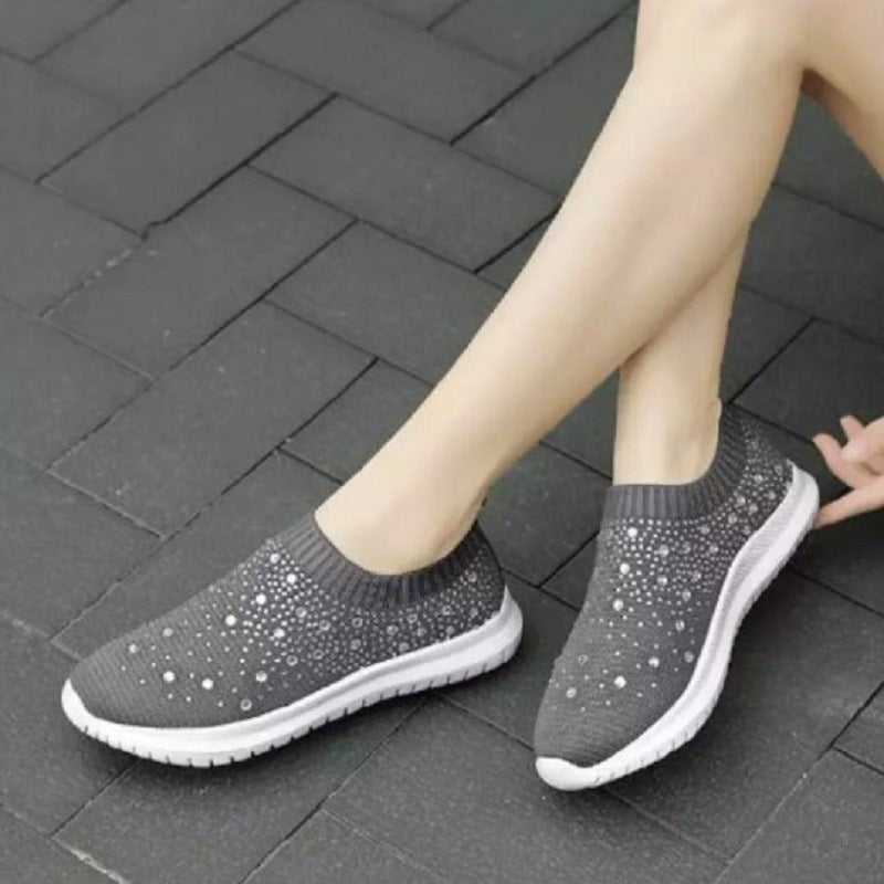 Women's Rhinestone Slip-on Shoes