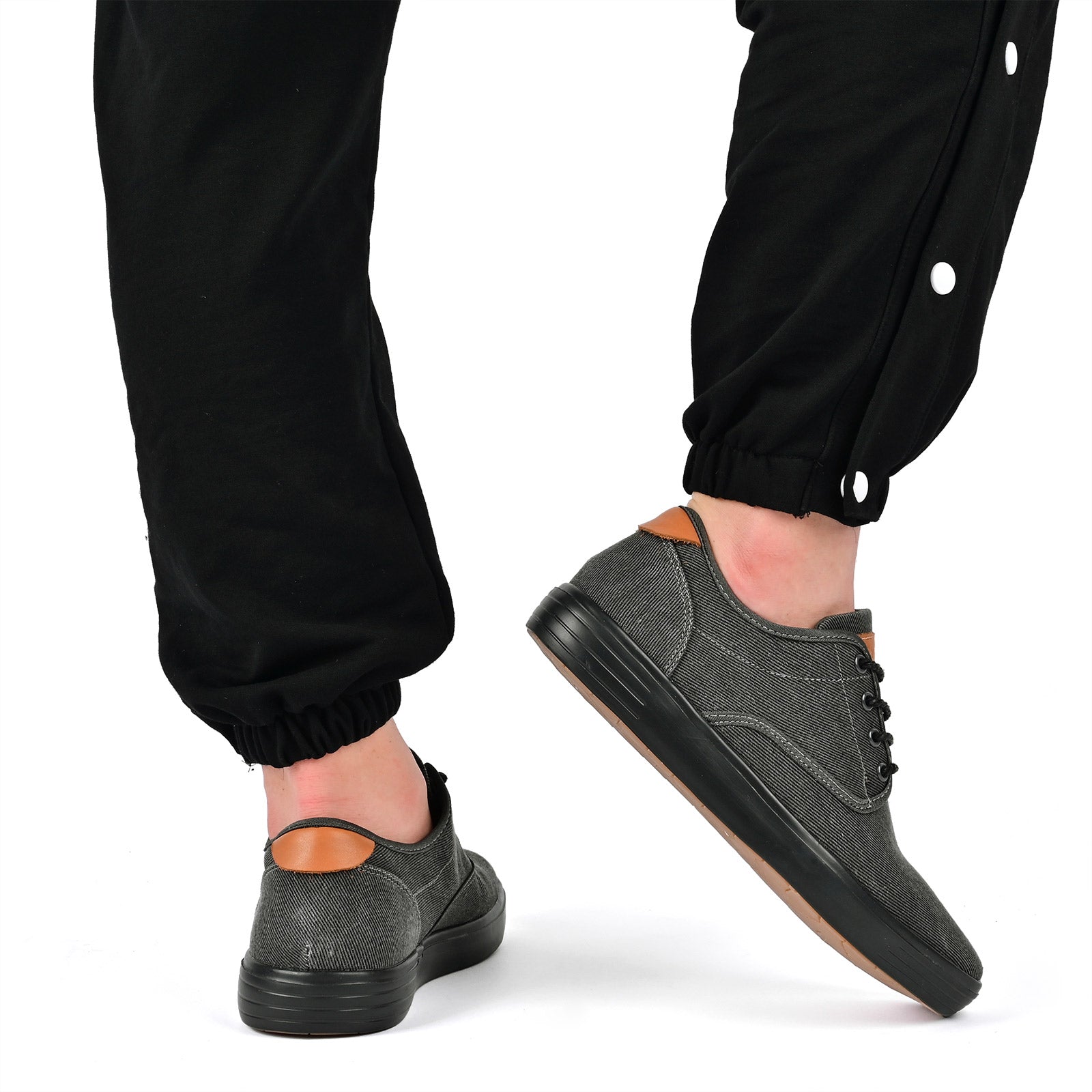 Tiosebon Men's Lace-up Walking Skate Shoes