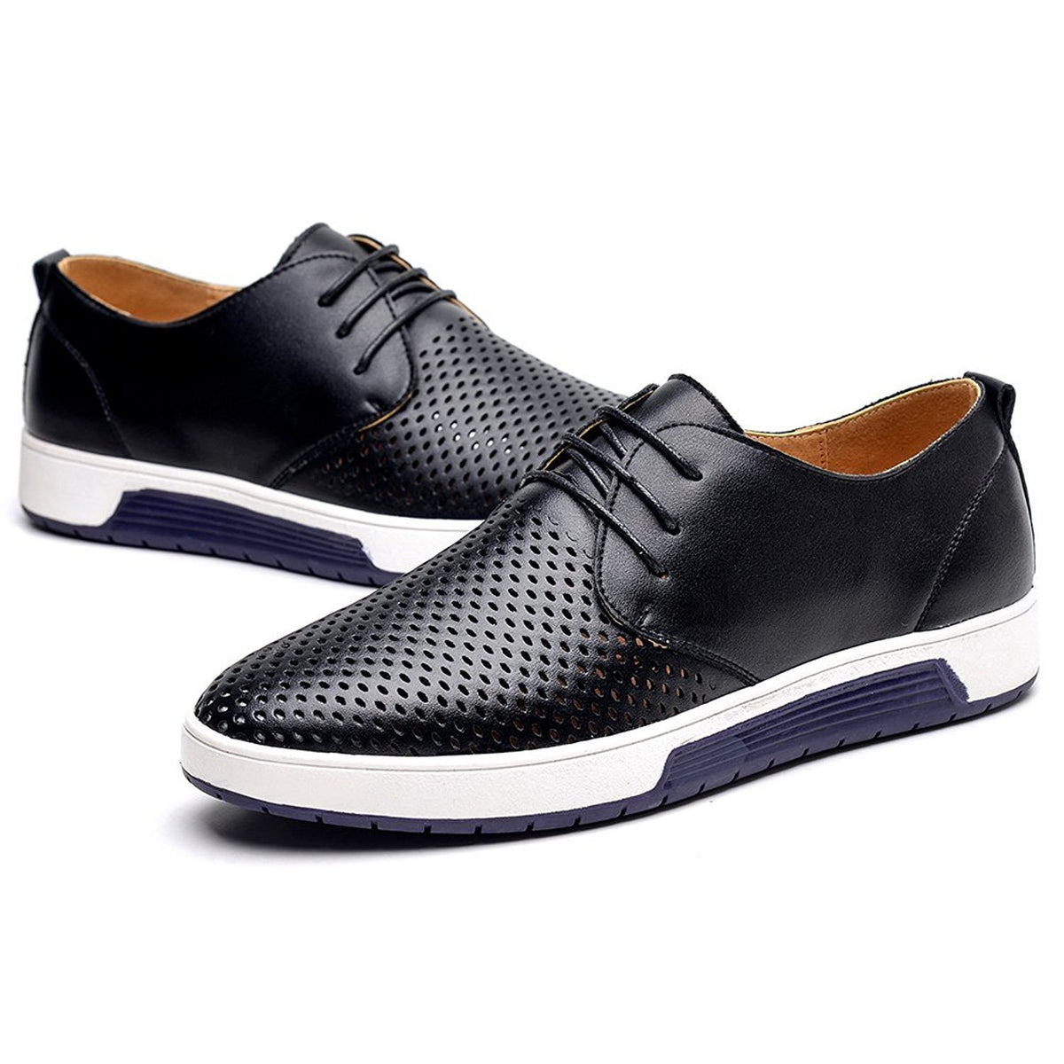 TIOSEBON丨Men’s Casual Oxford Shoes Flat Lace-up Dress Shoes丨KONHILL ...