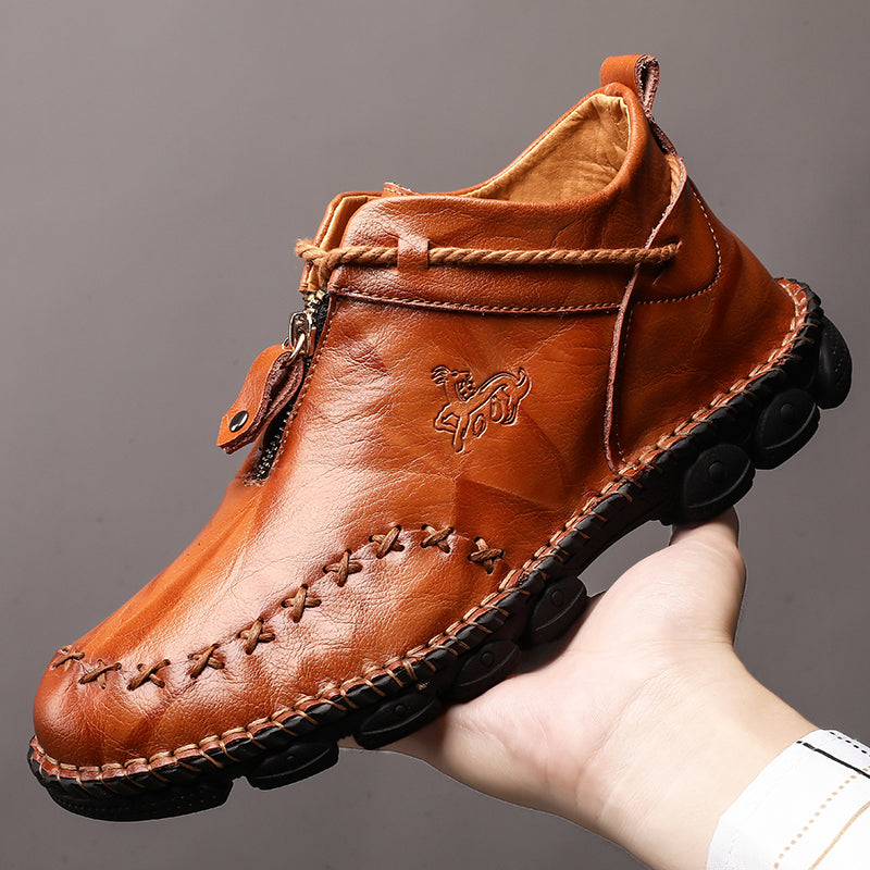 Men's Hand Stitching Leather Boots