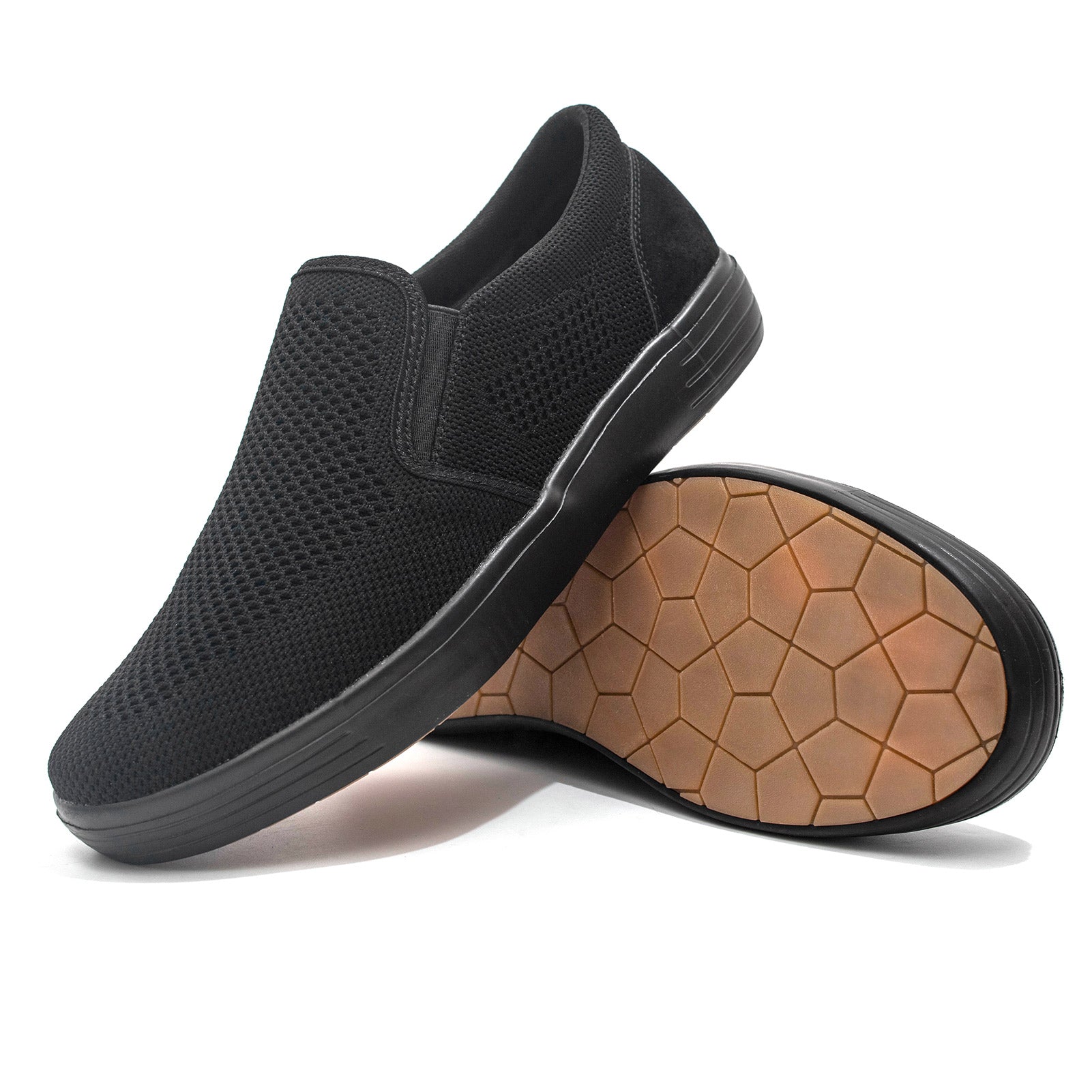 Tiosebon Men's Knit Loafers Skate Shoes