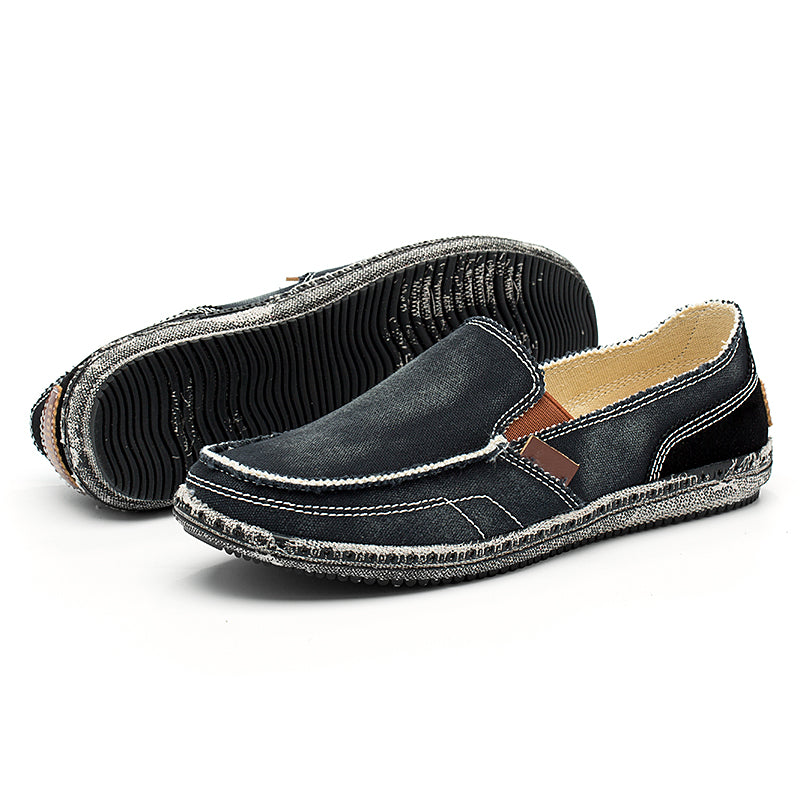 Soft Denim Canvas Loafers