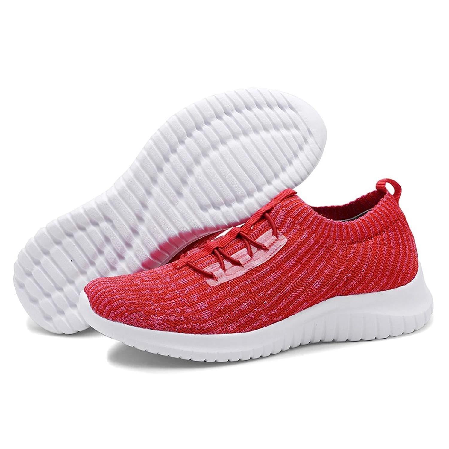 Tiosebon Knitted Sneaker-BL-Red