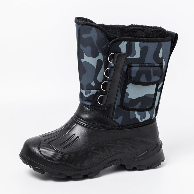 Men's Camouflage Warm Snow Boots