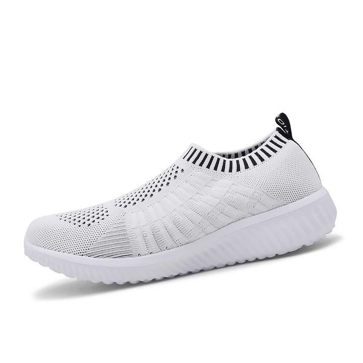 Tiosebon Slip-on Walking Shoes-White